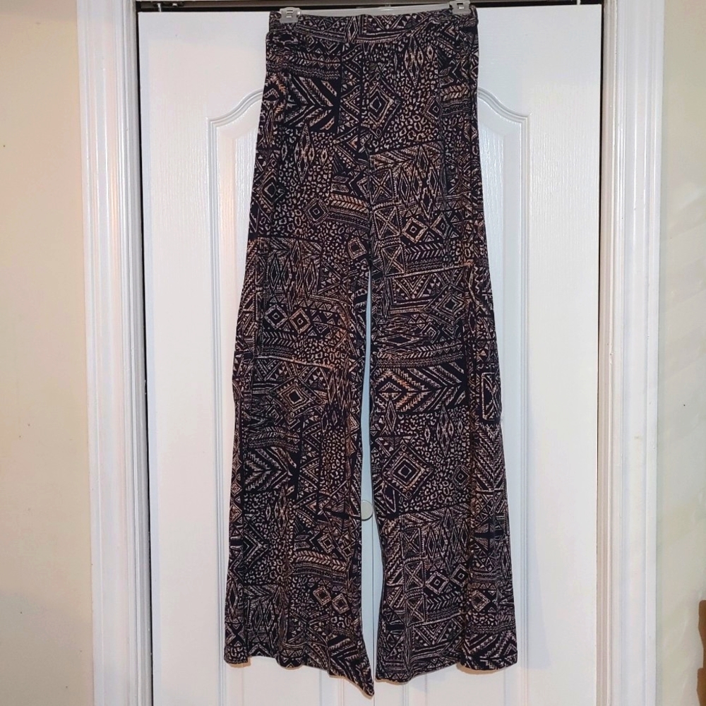INC International Company S/P Wide Leg Stylish Palazzo Pants Elastic Waistband